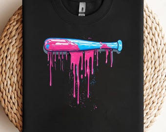 Baseball Bat with Sprinkles Drip Cool For Men Boys PNG, sublimation, clipart design, digital download