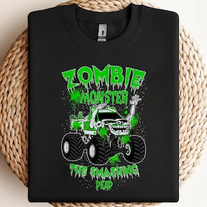 Zombie Monster Truck The Smashing Dead PNG, sublimação, design de clipart, download digital