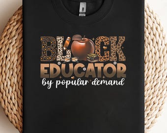 Black Educator African American Black History Month Teacher PNG, sublimation, clipart design, digital download
