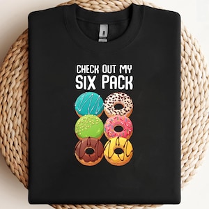 Sprawdź mój Six Pack Donut Funny Gym PNG, sublimacja, projekt clipart, pobieranie cyfrowe