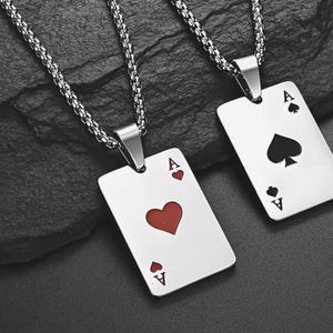 Hiphop schoppenaas en hartenhangerketting heren