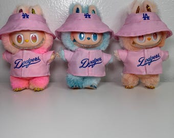 dodgers doll outfit jersey and hat ; bling doll bedazzled doll rhinestone doll