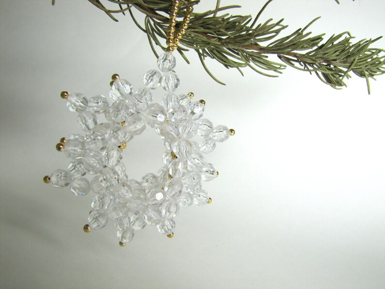 Beaded Ornament Kit: Snowflake image 3