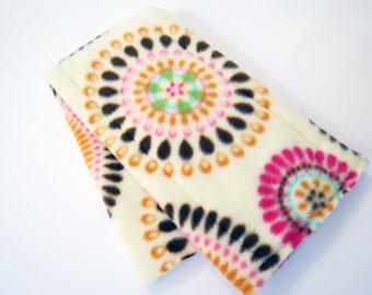 Colorful Starbursts baby burp cloth