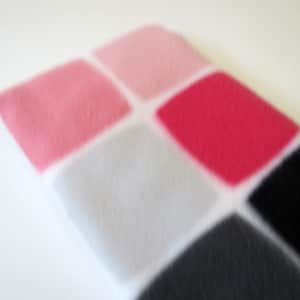 Geometric Pink, Grey and Black baby burp rags or burp cloths