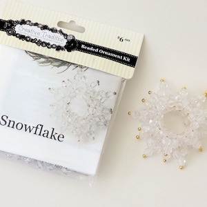 Beaded Ornament Kit: Snowflake image 1