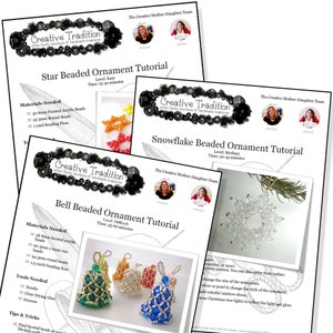 Beaded Ornament Tutorial Collection: 3 PDF Download