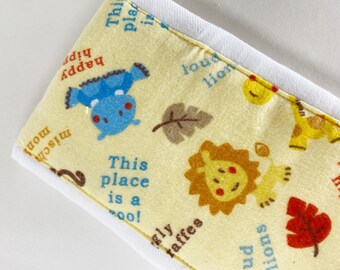 This Place Is A Zoo baby burp rags or burp cloths