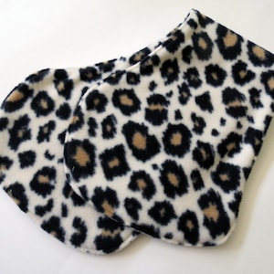 Cheetah Animal Print baby contoured burp cloth