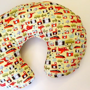 Nursing Pillow Cover:  Cameras, Planes, Trains, and Automobiles