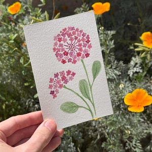Délices des coeurs / Aquarelle / Peint à la main / Carte postale / Carte-cadeau / Impression