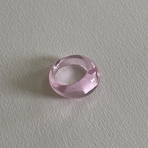 Glass Ring in Blush