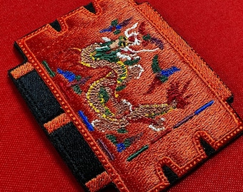 Parche bordado del dragón dorado imperial coreano, parche de moral del patrimonio del Imperio Joseon