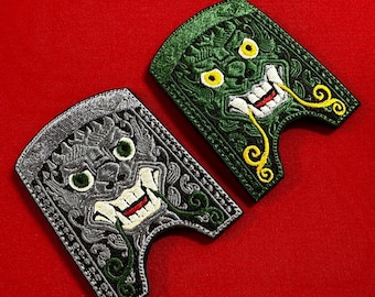 Parche bordado del dragón de Silla unificado, parche moral de teja de techo de herencia coreana