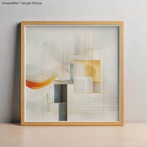 Abstract Infusions Geometry of Emotion Digital Art Print - Modern Minimalist Geometric Wall Decor, Instant Download