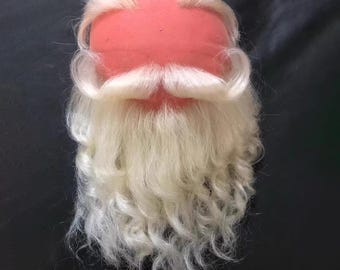 White Beard Set, Customizable Beard, Eyebrows/Moustache/Mustache
