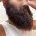 Handmade Fake Beard Set, Big Beard Made of Real Human Hair, Invisible Men's Beard Made of High-Definition Yarn