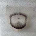 Custom Human Hair Fake Beard, Invisible Yarn Edge