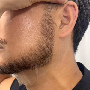 Sexy Beard for Men,Hand-Woven Beard, Men&#39;s Hair, Natural Black Beard,Customized Realistic Wig,Special Beard for Film and Television Shooting