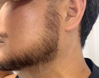 Hand-Woven Human Hair Beard, Realistic Film Prop