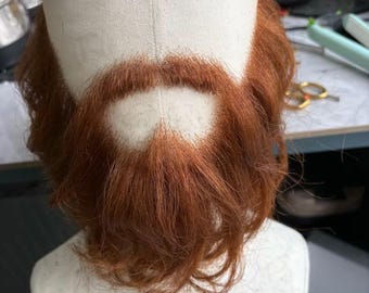 Custom Brown Beard, Full and Bushy Style