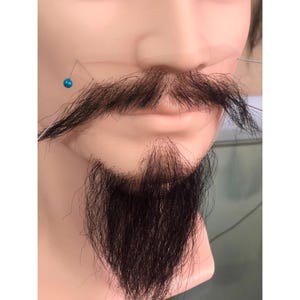 Realistic Beard Set, HD Yarn Hand-Crocheted, Cuttable Beards, Professional Men&#39;s Beards, 100% Handmade Fake Beards