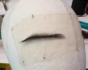Custom false eyebrows for makeup and styling