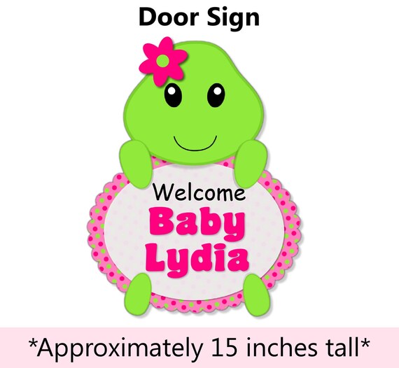 Girl Turtle Baby Shower Decorations Sea Turtle Birthday Etsy