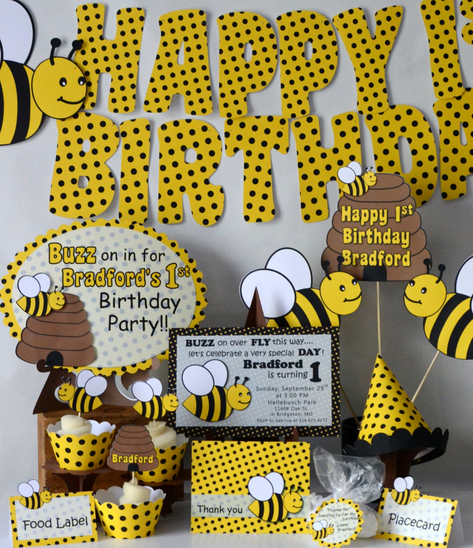 Bumble BEE Birthday Party Favors Bumble Bee Baby Shower Etsy