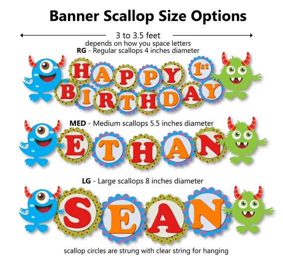 Little Monster Birthday Decorations Banner Invitation Banner Etsy