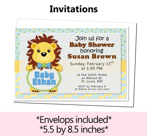 lion king themed baby shower invitations