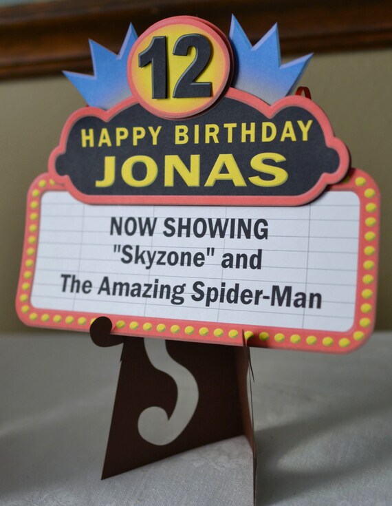 Movie Night Birthday Party Decorations Movie Theme Door Sign Etsy