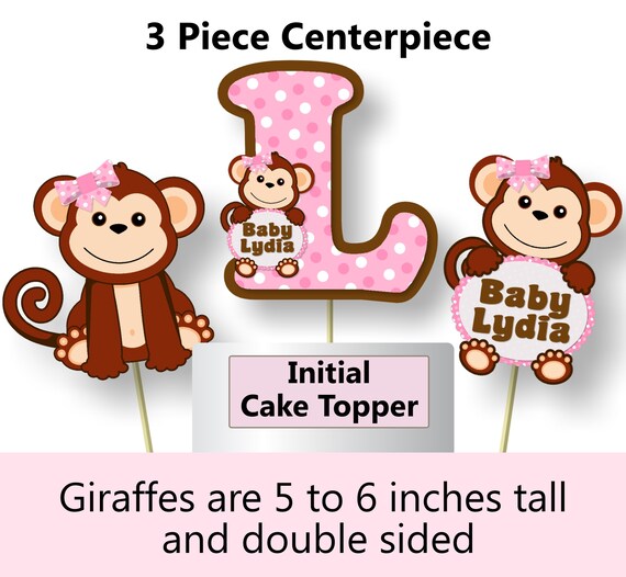 Monkey Baby Shower Decorations Monkey Baby Shower Theme Etsy
