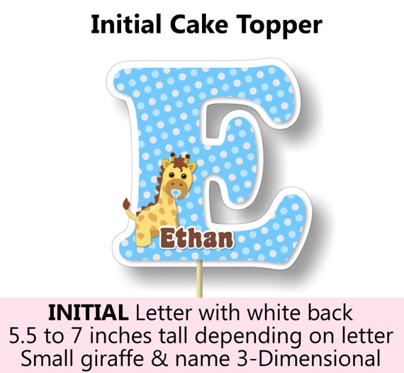Giraffe Cake Topper Giraffe First Birthday Cake Topper Giraffe