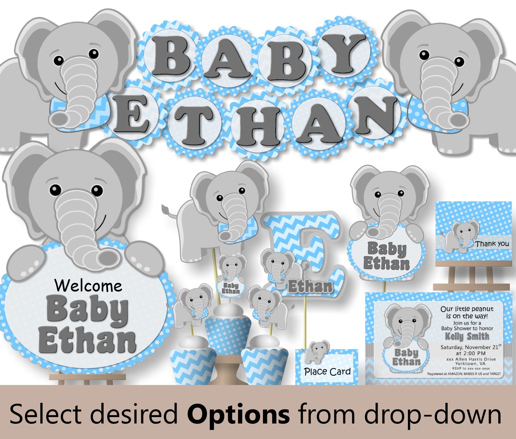 Party Supplies Cake Toppers & Picks Paper & Party Supplies Baby