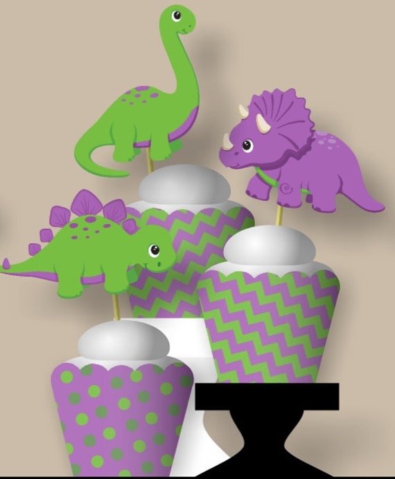 Dinosaur Party Decorations - Dinosaur Theme - Dinosaur Birthday Decorations - Cupcake toppers, Cake Topper, Centerpiece, Invitation, Favors Il_570xn