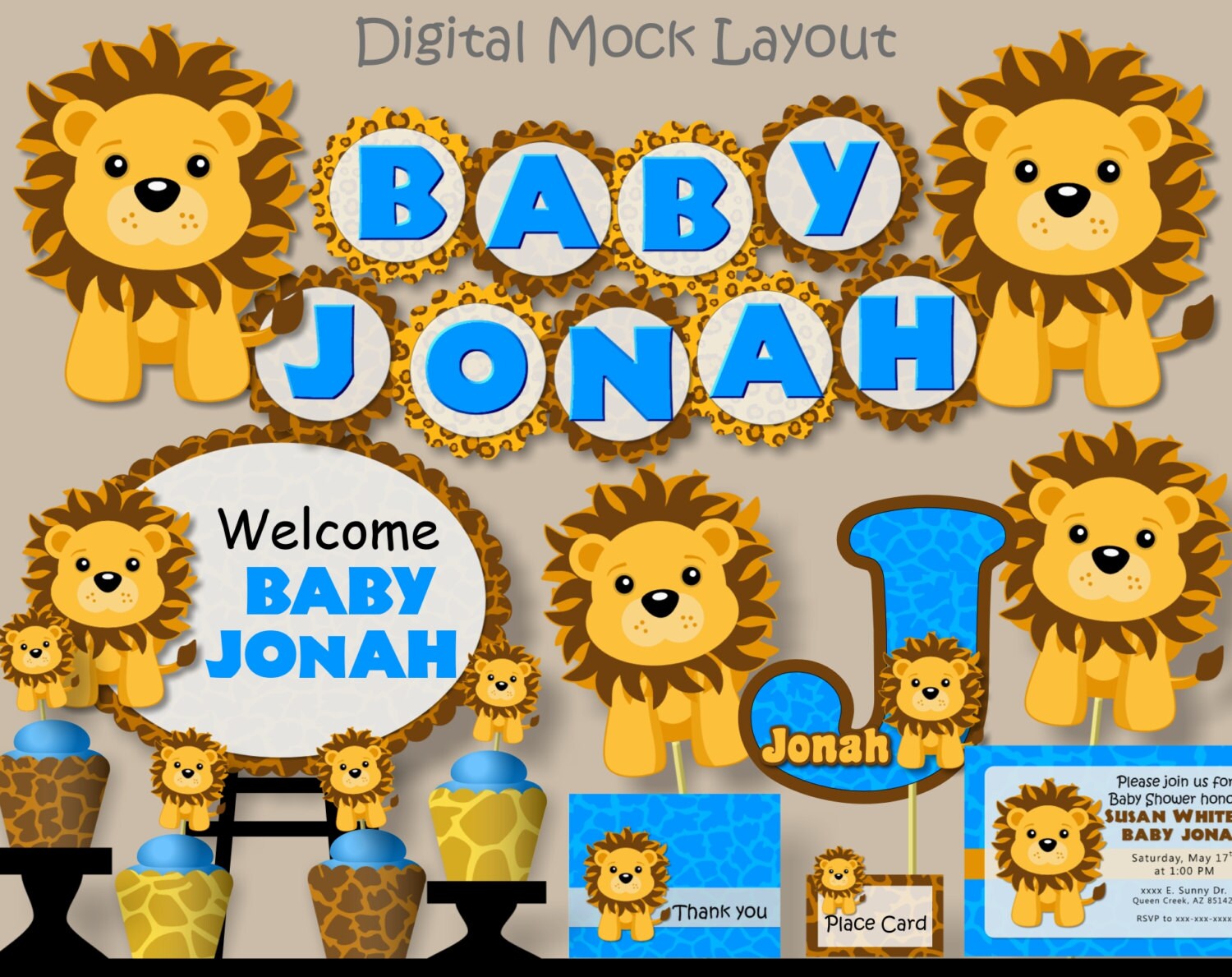 Lion Baby Shower Party Package Lion King Birthday Lion King Etsy Uk Lion Baby Shower Party Package Lion King Birthday Lion King Etsy Uk