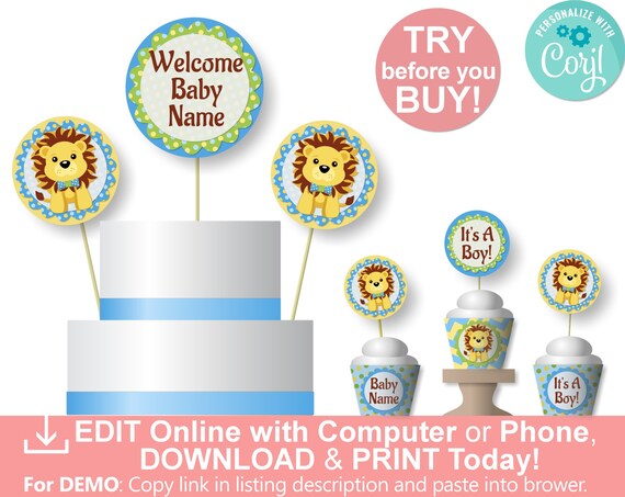 Baby Shower Cake Topper Lion King Cupcake Toppers Lion King Cake Topper Lion King Centerpieces Lion King Baby Shower Centerpieces Centerpieces Table Decor Kitchen Decor Jan Takayama Com