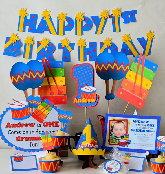 Music 1st Birthday Party Decorations Musical Baby Shower Music