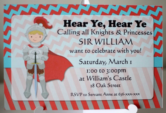 Prince Birthday Party Invitation and Knight Party Invitation, Birthday Party, Baby Shower Il_570xn