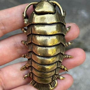 Mässingsstaty av djuphavsbagge, insektsdekoration för skrivbord, barnpresenter, hem, vardagsrum, insektsfigur, tehusdjur, pappersvikt, samlarkonst