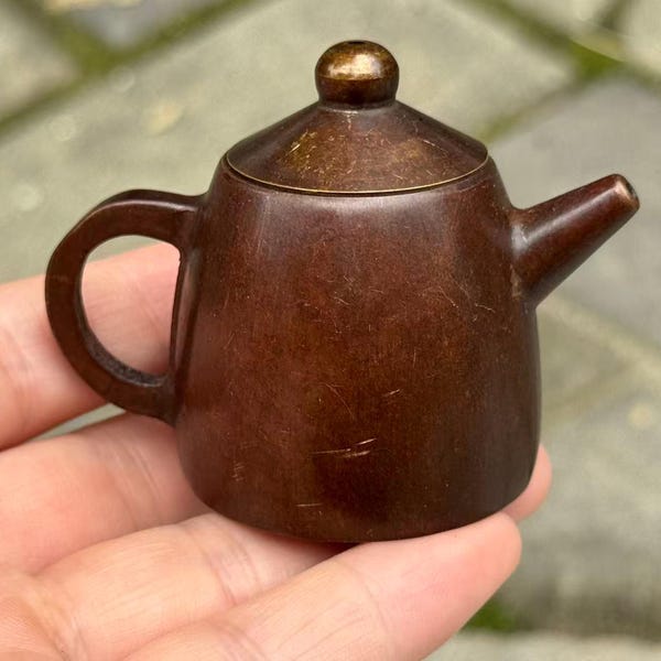 Copper Teapot Small Chinese Tea Pot Gongfu Tea Ceremony Tea Set Accessory Tea Table Decor Tea Lover Gift