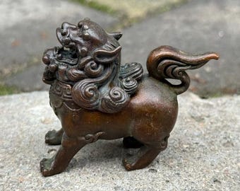 Vintage style Copper lion Incense Burner Holder , Tibet Temple Censer burner decor,Zen Mini incense holder ash Catcher