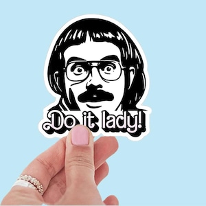 Chit Do It Lady Sticker, Viral TikTok Quote Sticker, Funny Waterproof Decal, Laptop Sticker, Aesthetic Motivation Sticker, Gift for Friends