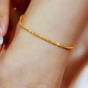 Anklet for Women, Anklet Bracelet, Gold/ silver Anklet, Simple Chain Anklet, Dainty Anklet, Gold Chain Anklet, Jewelry Set, Summer Jewelry