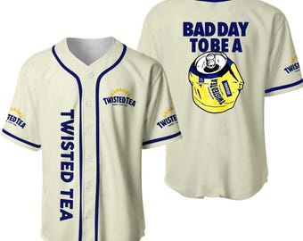 Bad Day To Be A Twisted Tea Inspired Baseball Jersey Shirt | Hard Iced Tea Limited Edition Jersey | Sport Apparel Gift