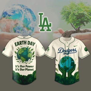 Earth Day Los Angeles Inspired Baseball Jersey Shirt | It Our Power It Our Planet Limited Edition Jersey | Sport Apparel Gift
