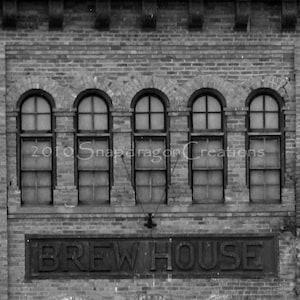 Original Olympia Beer Brewhouse Black & White Photograph