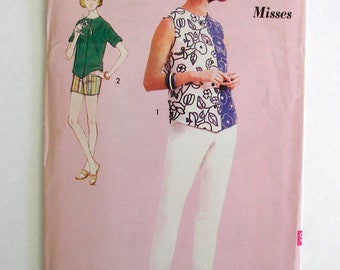 Advance 3198 Vintage Pattern Misses Size 14 Blouse, Pants, Shorts