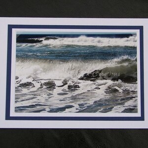 Photo Greeting Card, Pacific Ocean Wave, Blank Inside